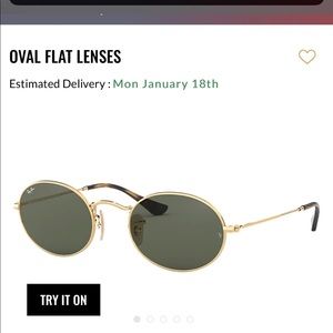 RAY BAN Oval Sunglasses